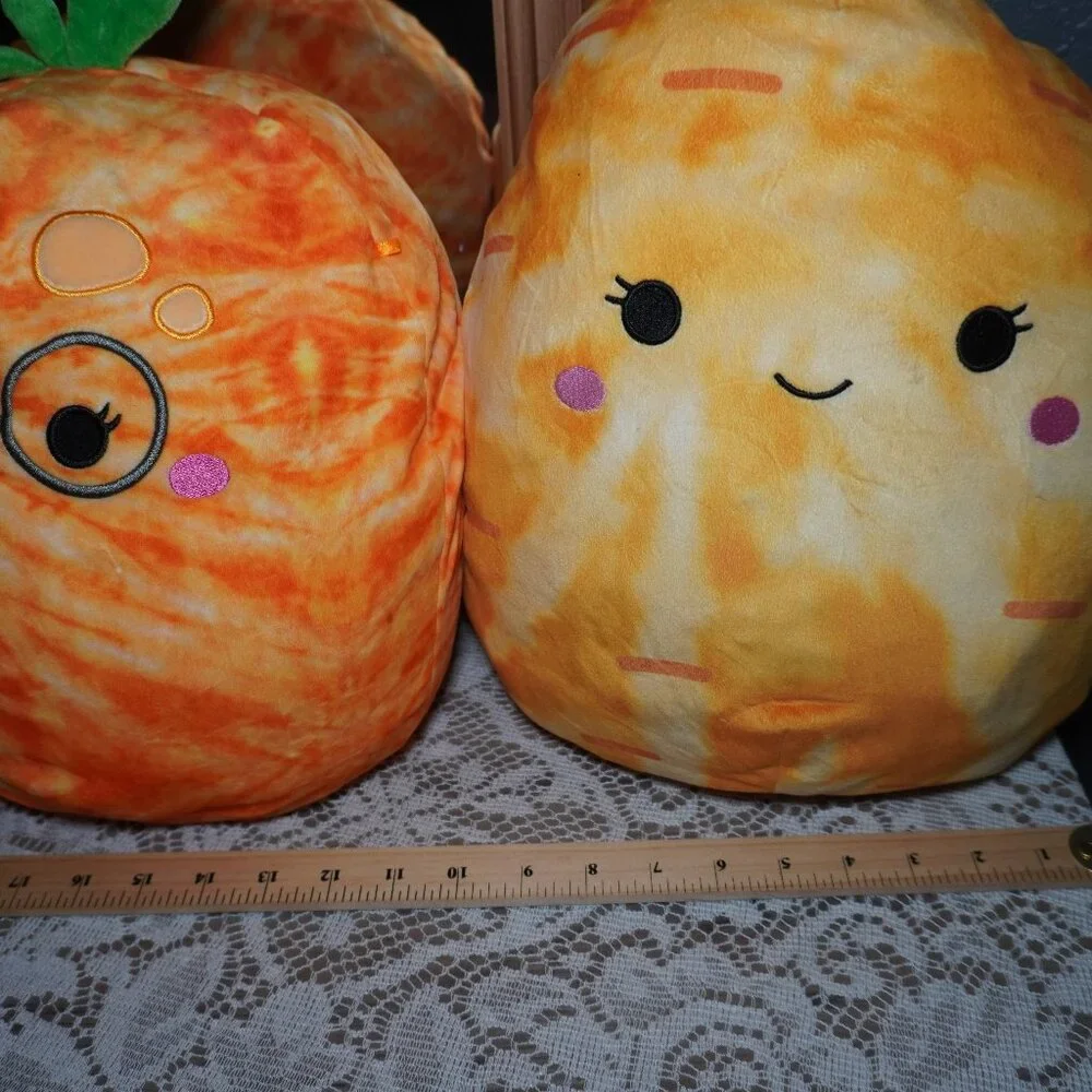 Squishmallows Bundle (2)Judy The Tangerine 11 inch Sandra Carrot Special Edition